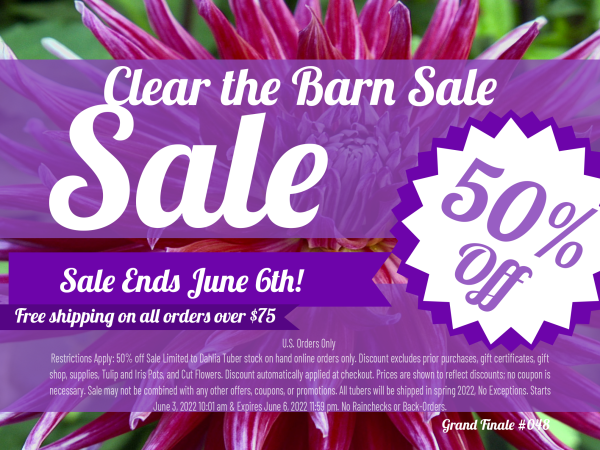 2022 CLEAR THE BARN SALE - LAST HOURS! ENDS AT MIDNIGHT ON JUNE 6TH!